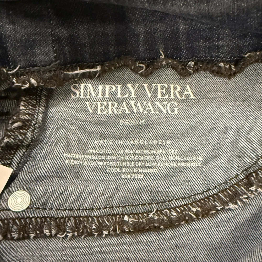 Simply Vera Vera Wang Mid Rise Denim Jeggings Medium Wash Size 10 Long